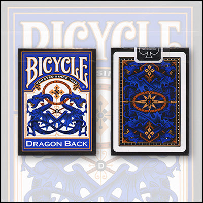 Bicycle Dragon Back Cards (Blue) by USPCC