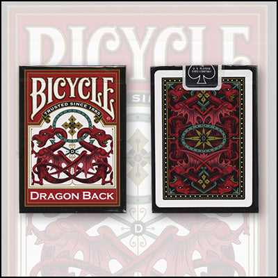 Bicycle Dragon Back Cards (Red) by USPCC