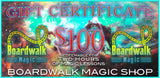 Gift Certificates for Boardwalk Magic Shop