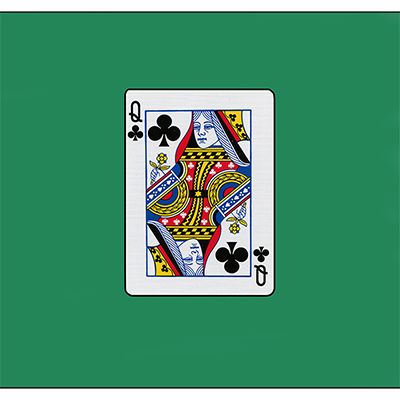 12" Card Silk - Queen Of Clubs by Vincenzo Di Fatta - Boardwalk Magic