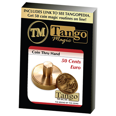 50 cents Euro Thru Hand by Tango - Trick (E0057)
