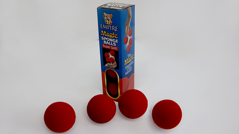 2" Sponge Ball (Red) 4 pack by Loftus - Boardwalk Magic