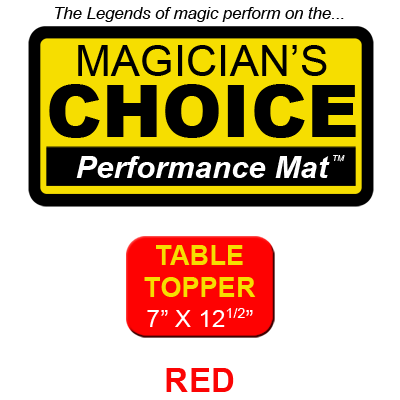Table Topper Close-Up Mat (RED - 7x12.5) by Ronjo - Tric