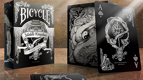 Bicycle Middle Kingdom (Black)  Playing Cards Printed by US Playing Card Co