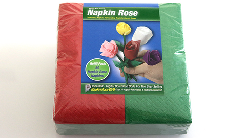 Napkin Rose Kit (Red) by Michael Mode - Trick
