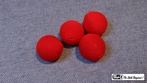 Crochet Balls (Red 1.75 inch) by Mr. Magic - Trick
