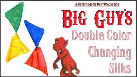 Double Color Changing Silks by Big Guys Magic - Trick