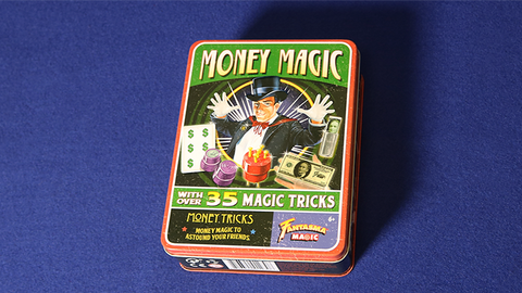 Retro Money Magic Tricks Kit (Tin of 35 Tricks) by Fantasma Magic