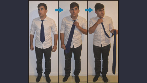 Comedy Necktie (Blue) by Nahuel Olivera - Trick