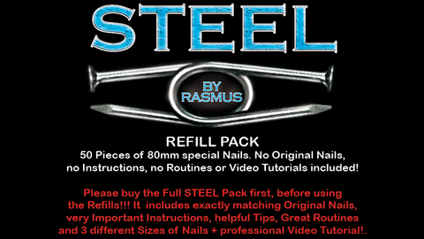 STEEL Refill Nails 50 ct. (80mm) by Rasmus - Trick
