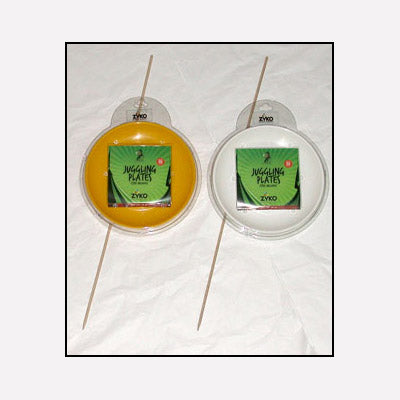 Spinning Plate Set (W/Wooden Stick and DVD) - Yellow by Zyko - Trick