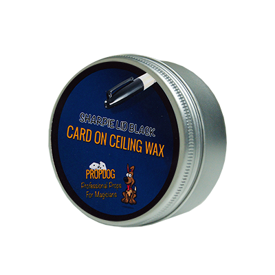 Card on Ceiling Wax 15g (Sharpie Lid Black) by David Bonsall and PropDog - Trick