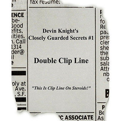 Double Clip Line by Devin Knight - Trick