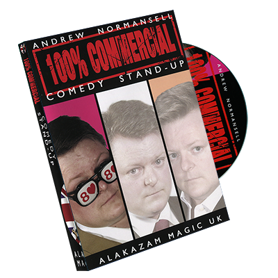 100 percent Commercial Volume 1 - Comedy Stand Up by Andrew Normansell - DVD - Boardwalk Magic