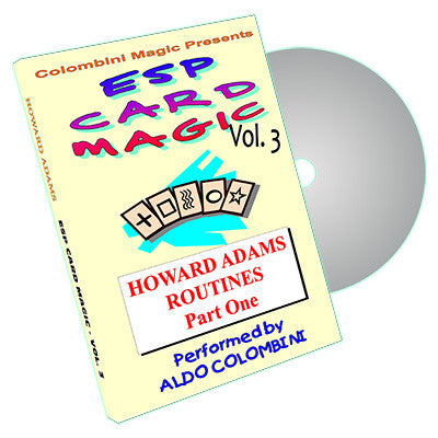 ESP Card Magic (Howard Adams Routines) Vol. 3  by Aldo Colombini - DVD