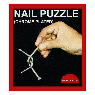 Nail Puzzle (Chrome Plated) by Premium Magic - Trick