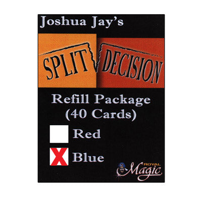 REFILL Blue for Split Decision by Joshua Jay - Trick