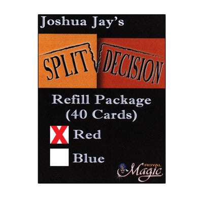 REFILL Red for Split Decision by Joshua Jay - Trick
