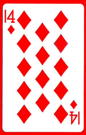 14 of Diamonds Cards (1 card = 1 unit)- Royal - Boardwalk Magic