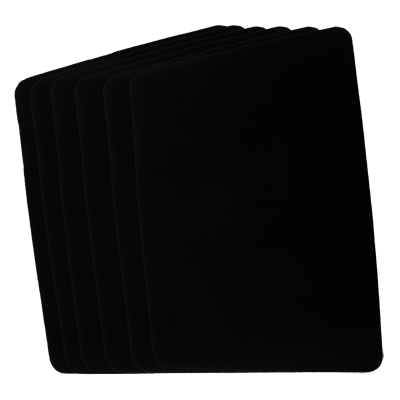 Small Close Up Pad 6 Pack (Black 8.5 inch  x 12 inch) by Goshman