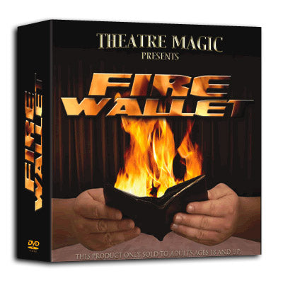 Fire Wallet 2.0 (DVD and Gimmick) by Theatre Magic - Trick