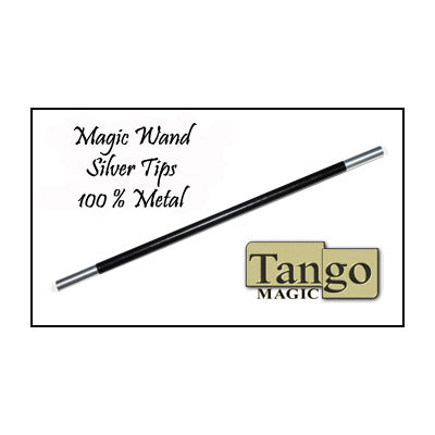 Magic Wand in Black (with silver tips) by Tango -Trick (W001)