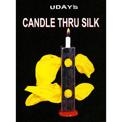 Candle through silk by Uday - Trick