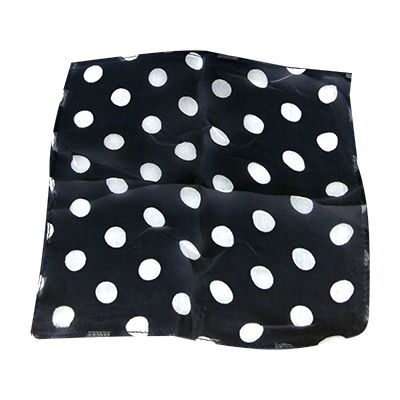Spotted Silk 09" Black w/white spots by Uday