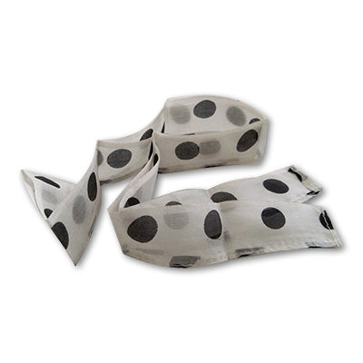 Thumb Tip Streamer(Polka Dots - Black dots on White) by Uday - Trick